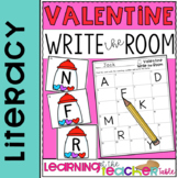 Valentine Write the Room Alphabet