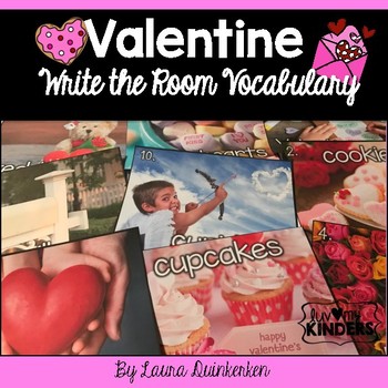 Preview of Valentine Write the Room Vocabulary