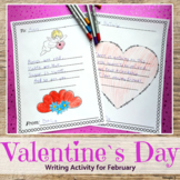 Valentine`s Day Writing Activity February | Letter to a Fr