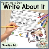 Valentine Writing Activity & Word Search For Grades 1-2 Fe