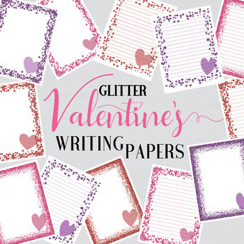 Preview of Valentine's Day Writing Paper, Valentine's Day Stationery, Writing Papers