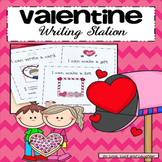 Valentine Writing Station Center for Kindergarten 