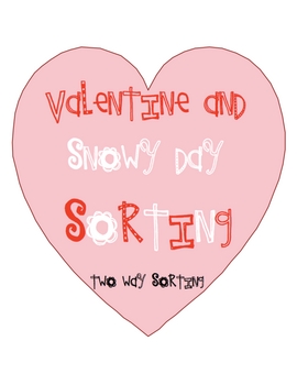 Preview of Valentine and Snowman Sorting for SMARTBoard
