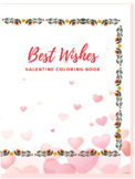 Valentine best wishes coloring book