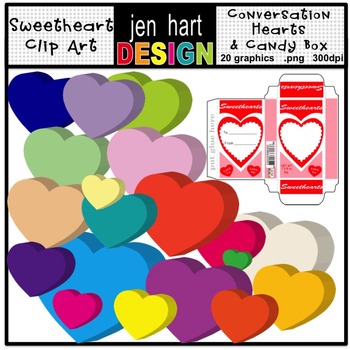 Valentine's Conversation Hearts Cliparts Graphic by Happy Printables Club ·  Creative Fabrica