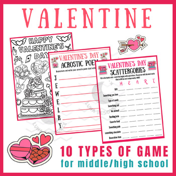 Preview of Valentine independent reading Activities Unit Sub Plans crafts early finishers