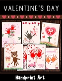 Valentine handprint art craft activity Activities Craft gi