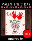 Valentine handprint art craft activity Activities Craft gi