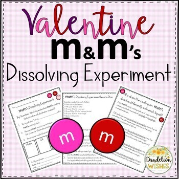 Preview of Valentine m and m Dissolving Experiment STEM Activity