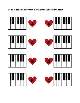 Preview of Valentine music worksheets