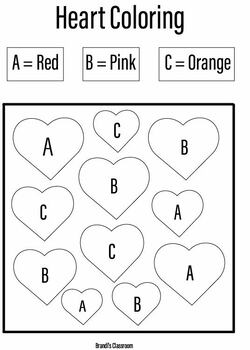 Preview of Valentine's ABC Coloring
