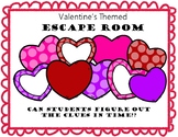 Valentine's Activity Breakout Escape Room.  No prep! Valentines