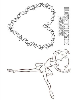 Preview of Valentine's Activity Sheet - I Love to Dance
