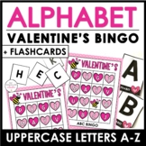 Valentine's Alphabet Bingo Game - Uppercase Letters A through Z