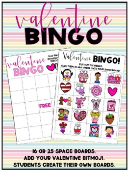 Valentine's BINGO by Elementary Smiles | Teachers Pay Teachers