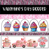 Valentine's Bulletin Board Borders and Wall Pink Gnomes an