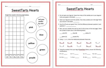 Preview of Valentine's Candy Graphing Activity (Abeka Compatible)