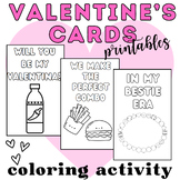 Valentine's Card Coloring Activity: Creative & Fun Puns