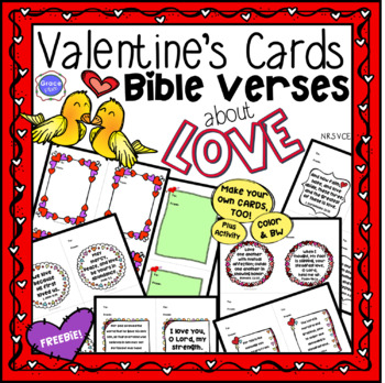 Valentine’s Cards Bible Verses - FREEBIE! by Grace Place | TPT