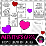 Valentine's Cards - From Student to Teacher