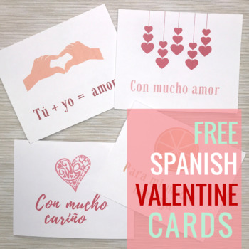 free valentine s cards in spanish by spanish mama tpt