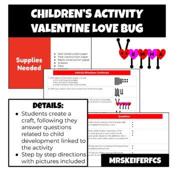 Preview of Valentine's Children Activity | Child Development | FCS