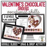 Valentine's Chocolate Box Drag and Drop Google Slides Activity