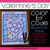 Valentine's Color-by-Code Beyond CVC Words