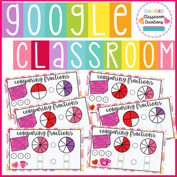 Valentine's Comparing Fractions for Google Classroom | TpT