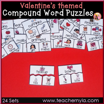 Preview of Valentine's Compound Word Puzzles