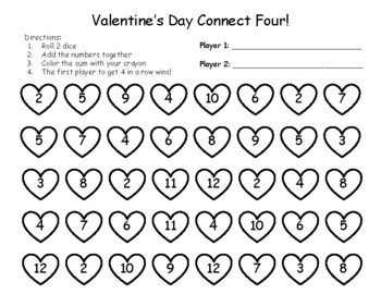 Preview of Valentine's Connect Four!