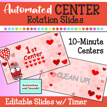 Preview of Valentine's Day 10 Minute Centers Timer