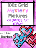 Valentine's Day 100s Grid Mystery Picture Puzzles