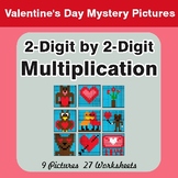 2-Digit Multiplication - Color-By-Number Valentine's Math 