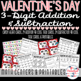 Valentine's Day 3 Digit Addition and Subtraction MEGA PACK