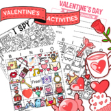 Valentine's Day - 30 Bingo Cards, iSpy, and Word Scramble