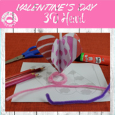 Valentine's Day 3D Heart Decoration l Valentines Day Crafts