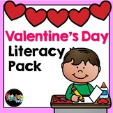 Valentine's Day Literacy Activities Pack No-prep Valentine