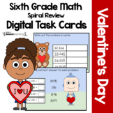 Valentine's Day 6th Grade Digital Task Cards Boom Cards™ |