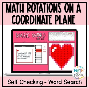 Preview of Valentine's Day Math Rotations Activity -Digital Picture Reveal Worksheet