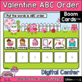 Valentine's Day ABC Order Center - Boom Cards - Digital Di
