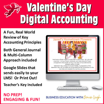 Preview of Valentine's Day Accounting Class Digital Review Activity/Lesson File
