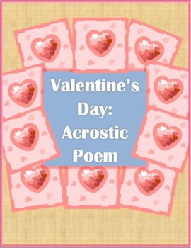 Preview of Valentine's Day - Acrostic Poem (w/ example)