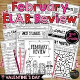 Valentine's Day Activities 2nd Grade ELAR REVIEW No Prep P
