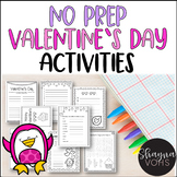 No Prep Valentine's Day Activities ELA Centers