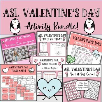 Preview of Valentine's Day Activities ASL classroom