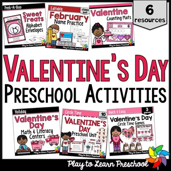 Preview of Valentine's Day Activities | BUNDLE for Preschool and Pre-K