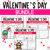 Valentine's Day Math, Science and ELA Activities for 4th G