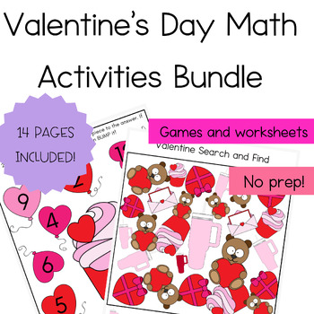 Preview of Valentine's Day Math Activities Bundle
