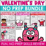 Valentine's Day Activities BUNDLE Math Worksheets Coloring
